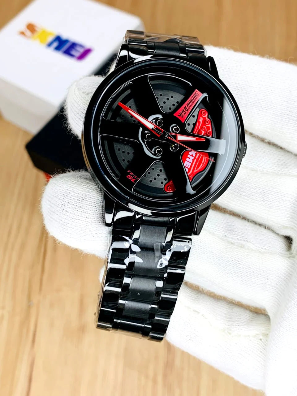 Sports Car Rim Luxury Men's Watch Spinning Alloy