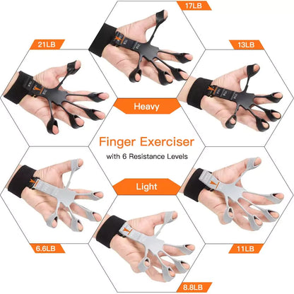 Hand Gripster | Silicone Finger Gripper | Hand Strengthener For Workout