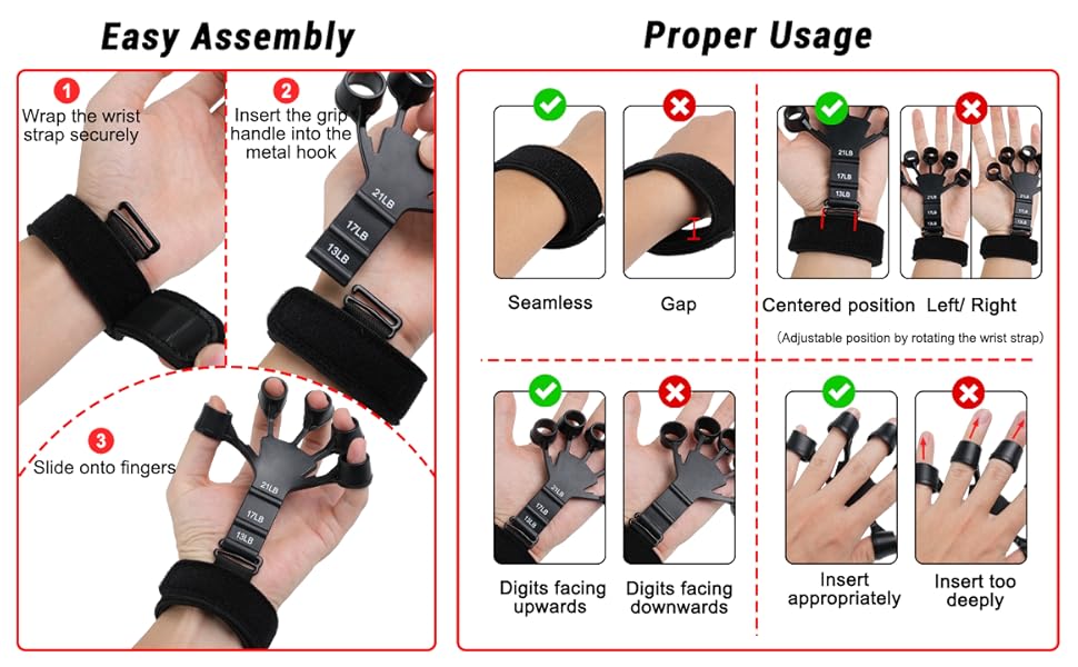 Hand Gripster | Silicone Finger Gripper | Hand Strengthener For Workout