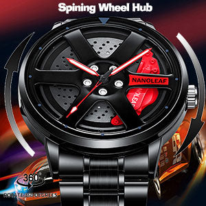 Sports Car Rim Luxury Men's Watch Spinning Alloy